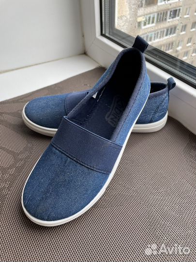 Слипоны школьные для девочки