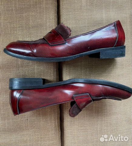 Лоферы 38 р. Италия, нат. кожа, отделка пони