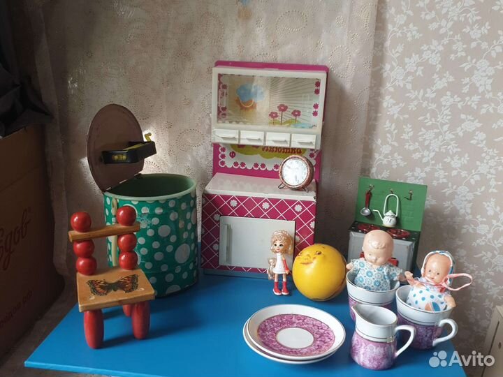 Игрушки СССР. винтаж. Мебель для кукол