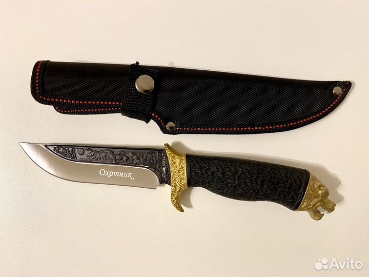 Нож охотника сталь 65х13