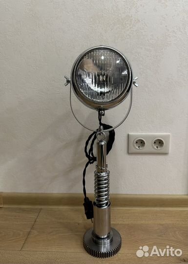 Настольная мото лампа светильник в стиле лофт