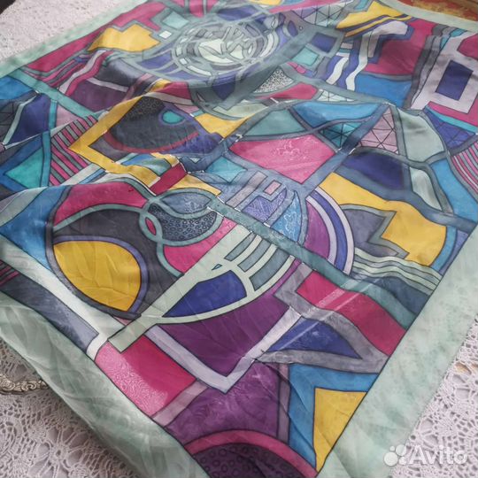 Платок шёлковый Батик ручная работа