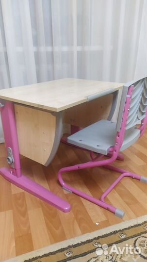 Растущая парта и стул деми