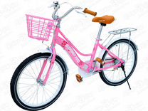 Велосипед Champ Pro комфорт G20 с корзиной розовый