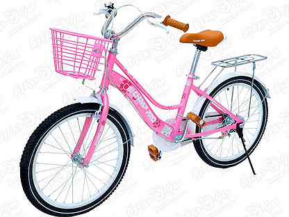 Велосипед Champ Pro комфорт G20 с корзиной розовый