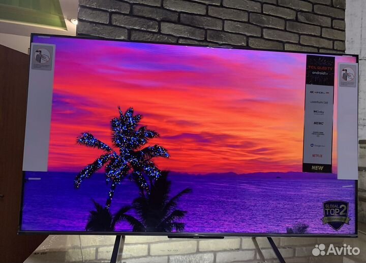 Безрамочный 55 4K Ultra qled Android(заряженный)