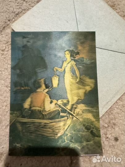 Открытки галографические СССР