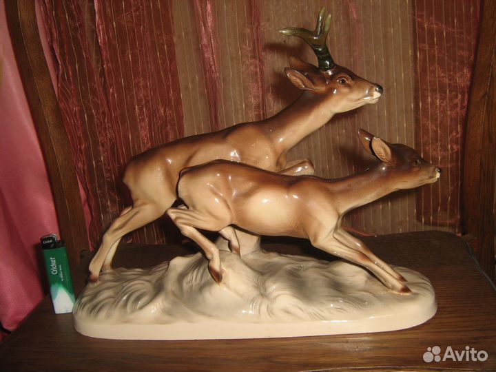 Скульптуры бурый медведь олень косуля