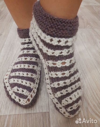 Носки вязанные. Ручная работа