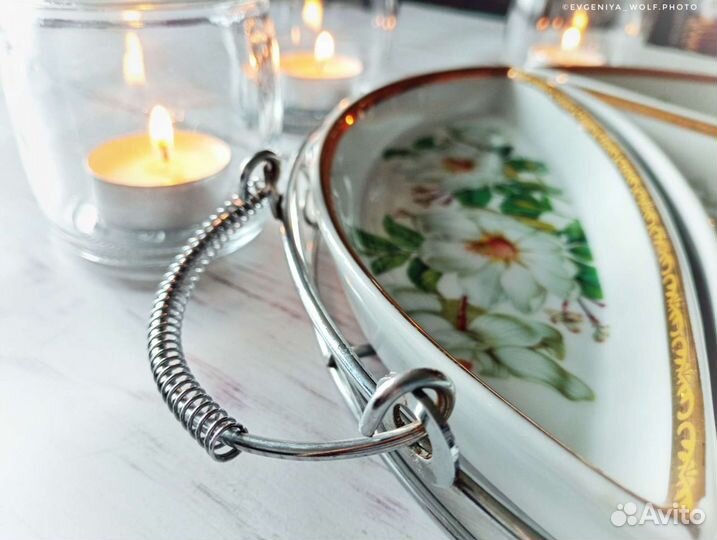 Менажницы на металлической подставке