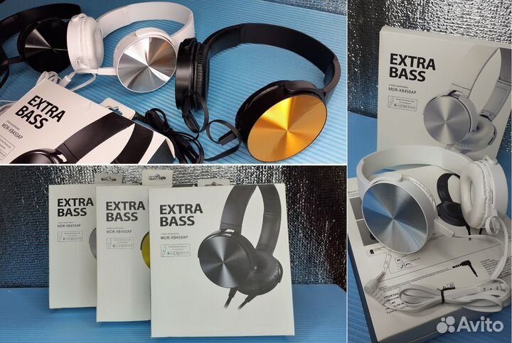 Проводные наушники Extra Bass Vinyl records