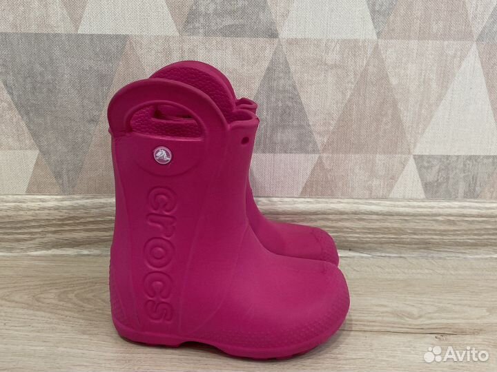 Резиновые сапоги crocs c9,размер 25/26