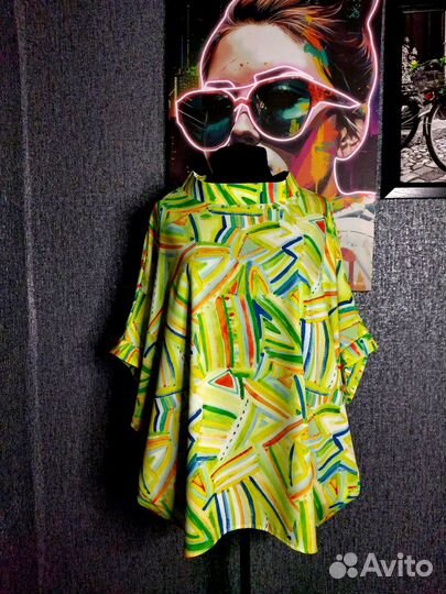 Летние туники оверсайз польша Barbara от50 до54-56