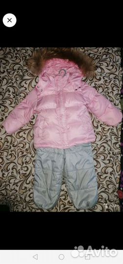 Комбинезон зима. Шапка зимняя на девочку