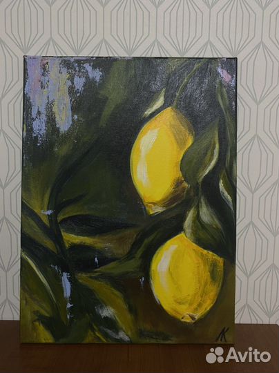 Картина Лимоны Акрил 30*40 см