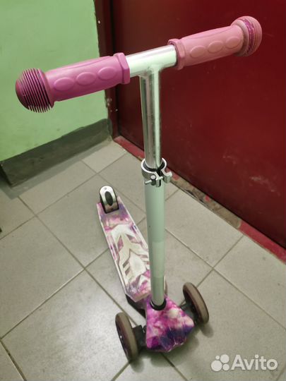 Самокат детский трехколесный бу
