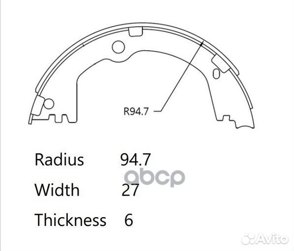 Колодки торм.зад.