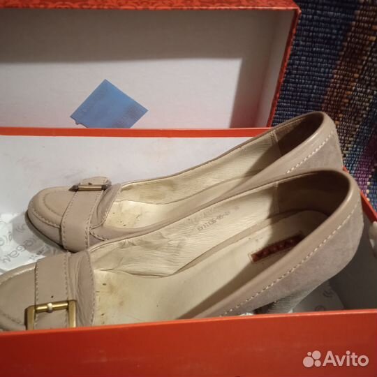 Туфли женские 38,5. Натур. замша+натур. кожа