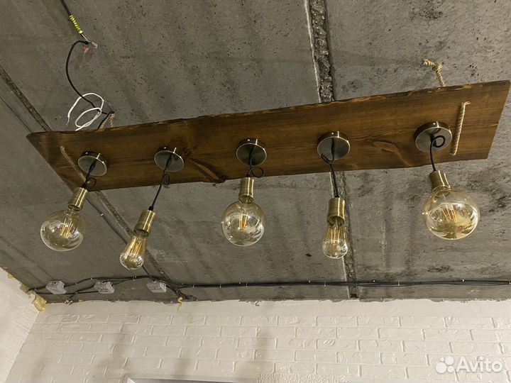 Люстра из слэба