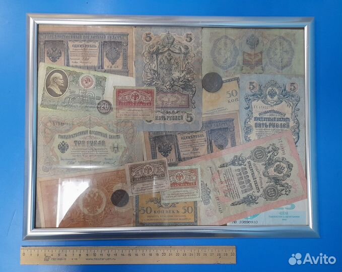 Денежное Панно. Боны, Монеты. Старинные. Оригиналы