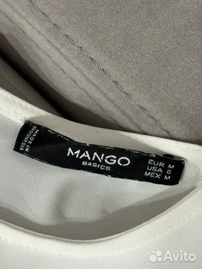 Платье mango белое стуящееся