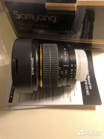 Объектив Samyang Fish-eye AE 8mm F3.5