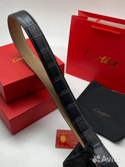 Кожаный ремень Cartier