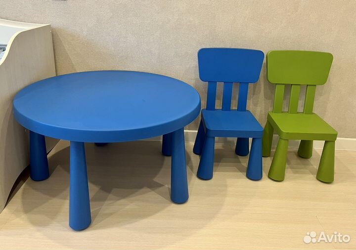 Стол и стулья Маммут Икея