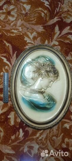 Гипсовый барельеф Тарелка декоративная