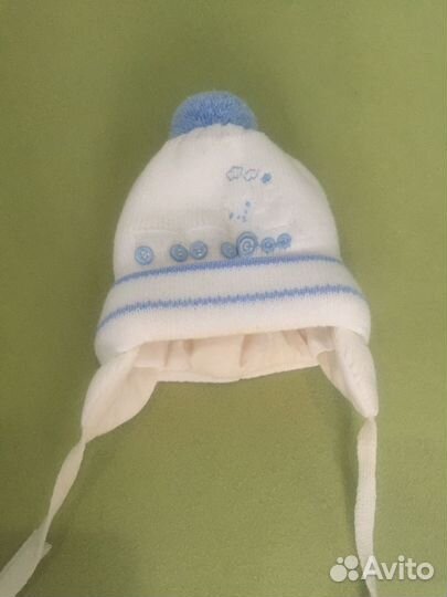 Шапка зимняя для новорождённого