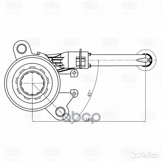 Муфта выкл. сцеп. гидравл. для а/м Nissan Qashq