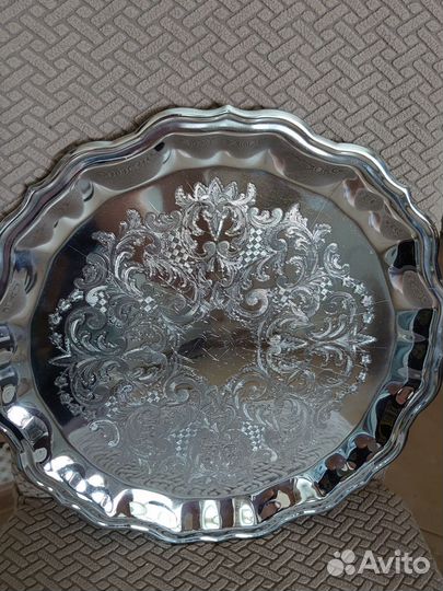 Поднос мельхиоровый СССР Кольчугино