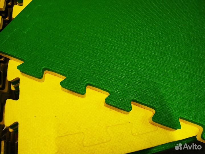 Будо-маты EVA 20 мм желто-зеленые