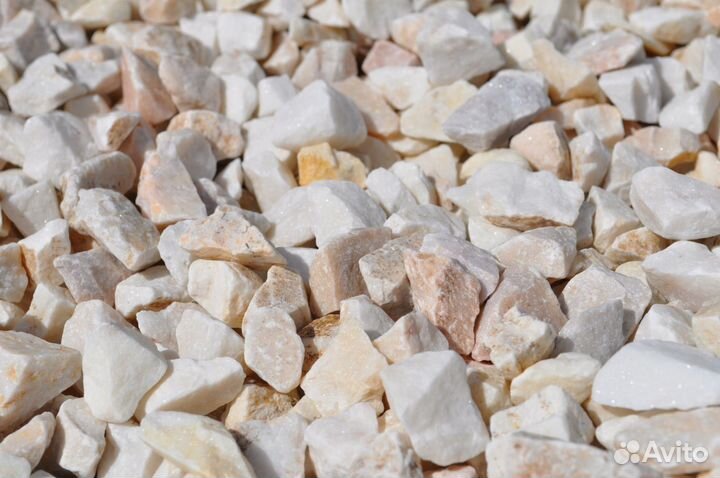 Мраморный щебень белый доставка