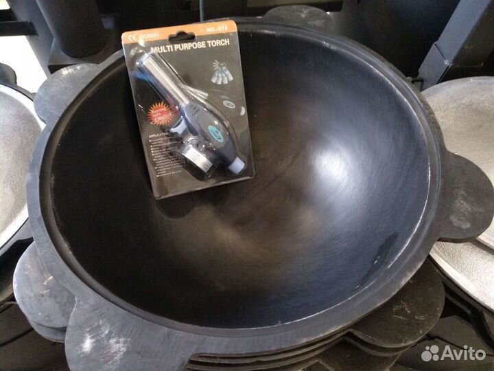 Казан чугунный 10 литров + горелка газовая