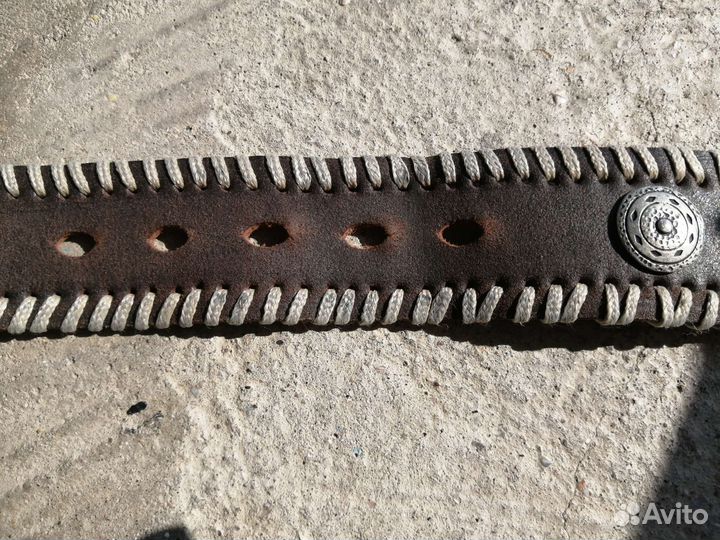 Кожаный ремень ручной работы