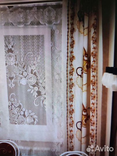 Шторы Лен на кухню