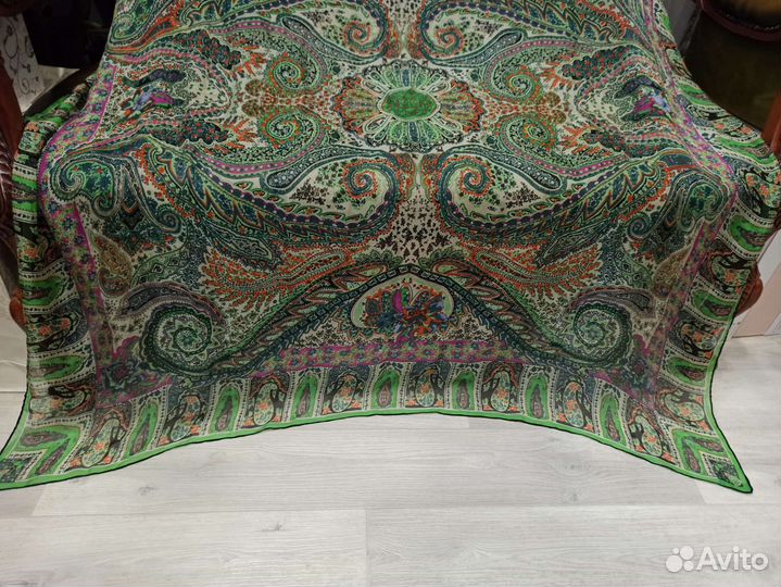 Платок шаль etro шелк италия оригинал