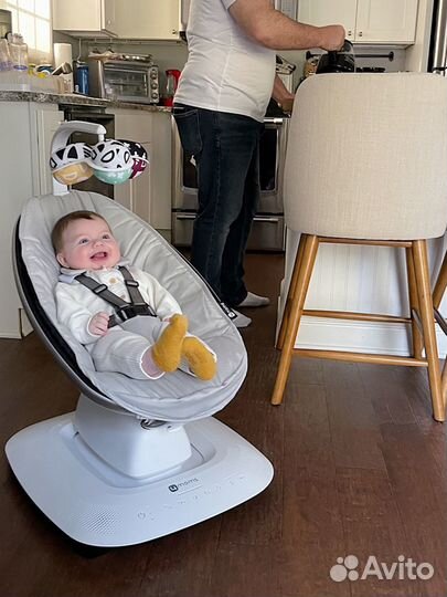 4moms mamaRoo New серебро электрокачели
