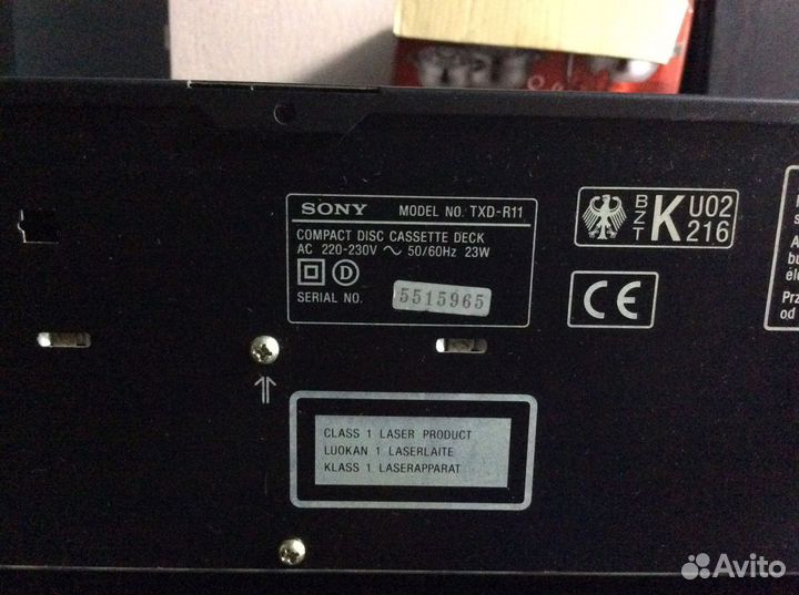 Sony compact disc cassete deck TXD-R11. Обмен