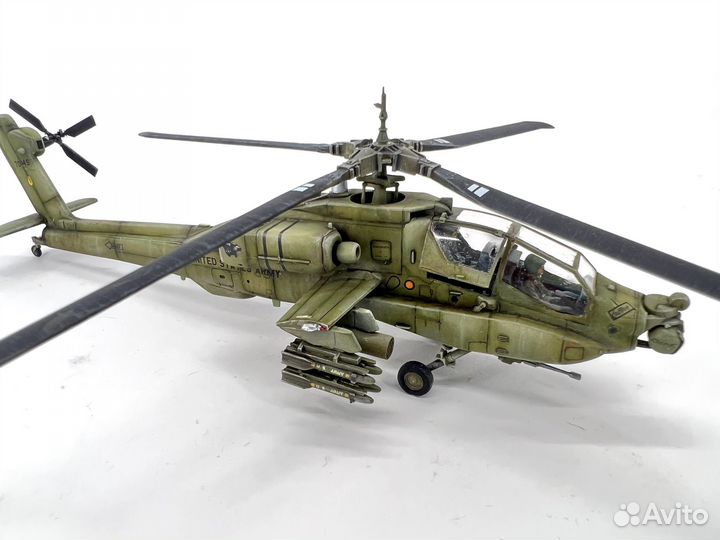 Готовая модель вертолета AH-64A apache