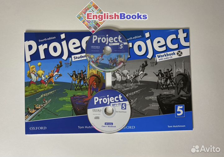 Project 5, 4ed, комплект (SB,WB,CD) новые