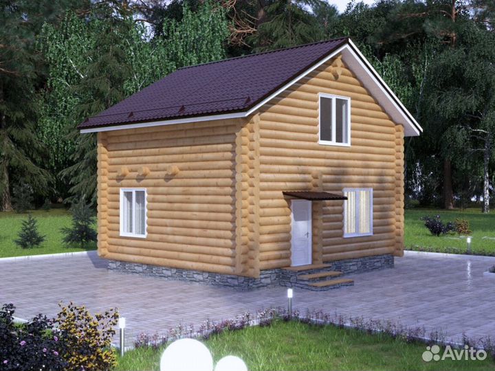 Сруб бани 105м2