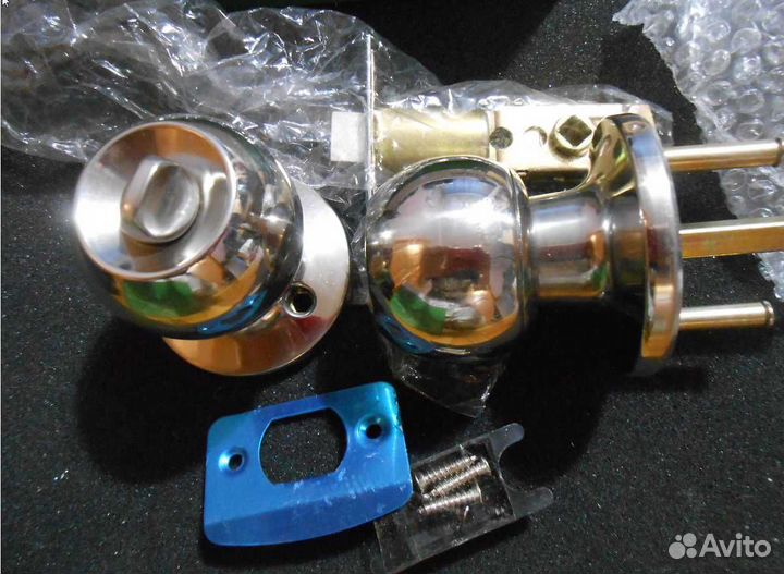 Ручка защелка ajax 6082 CP-B фик. хром 39525