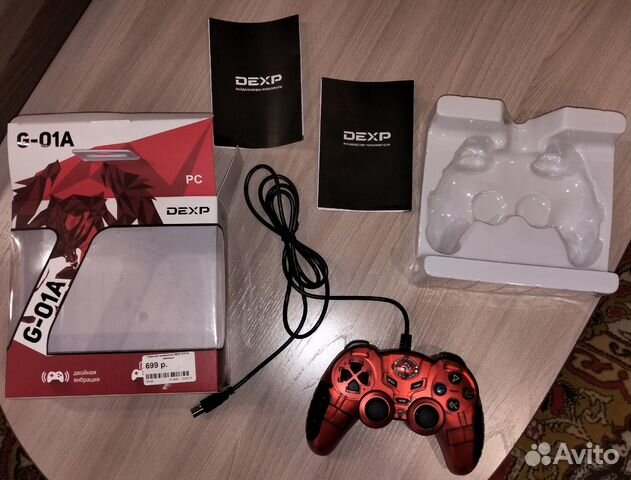 Геймпад проводной dexp G-01A красный купить в Барнауле | Электроника ...