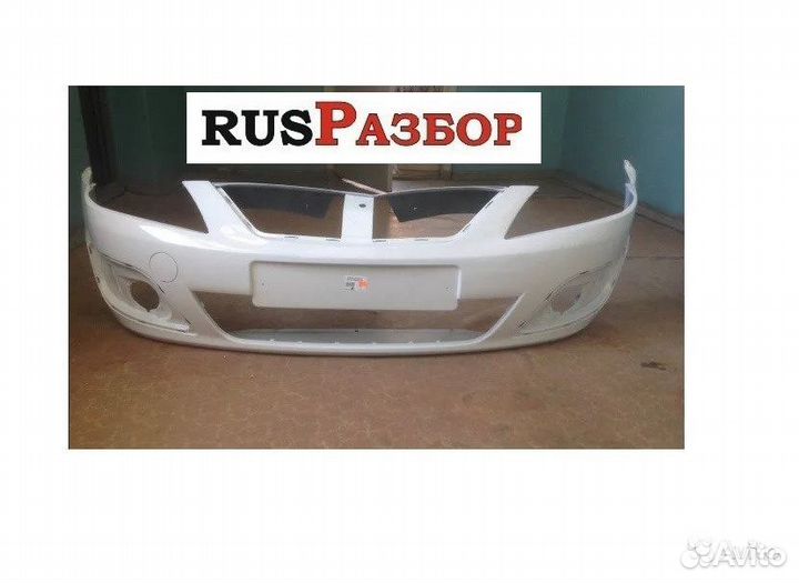 Бампер Лада Ларгус окрашенный в цвет Ледниковый