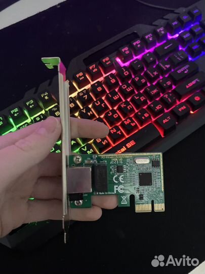 Новая сетевая карта PCI-E 1000 Мбит/сек