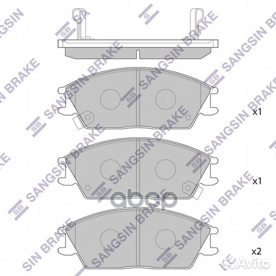 Колодки тормозные перед hyundai getz 05-09/accent