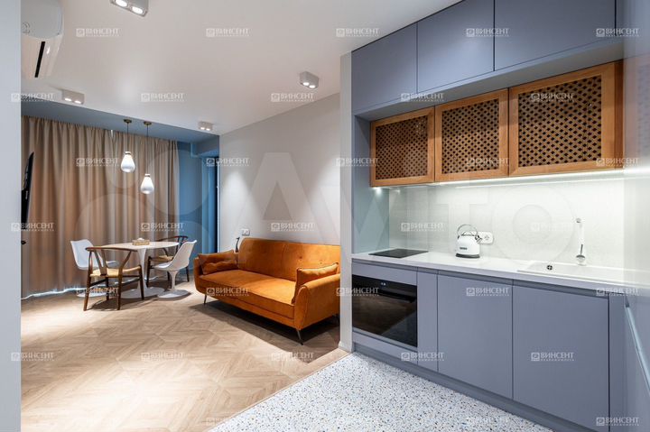 1-к. апартаменты, 37 м², 3/8 эт.