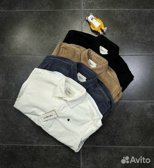 Carhartt рубашка вельветовая Кархарт